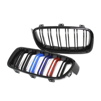 BMW F30 M3 Dizayn Panjur – Parlak Siyah – M Renkli Çıtalar (Sağ & Sol Takım)