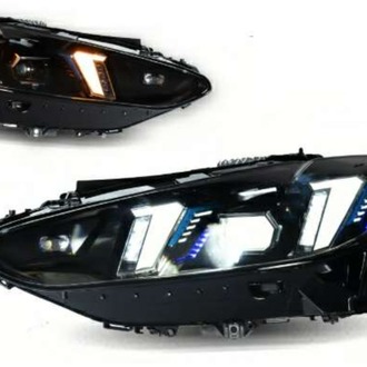 BMW G22 / G23 / G26 (Makyajsız) Uyumlu LCI Dizayn LED Far Seti – Şerit Gündüz LED + Animasyon