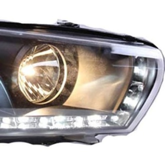 SCIROCCO 2009-2014 LEDLİ MERCEKLİ SİYAH ZEMİN FAR