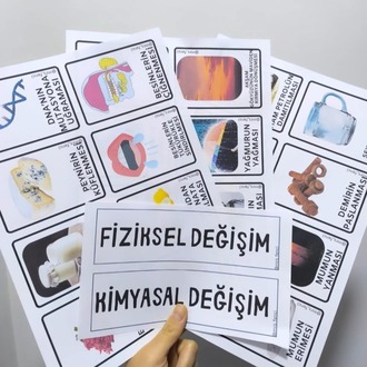 FİZİKSEL-KİMYASAL DEĞİŞİM FLASH KART