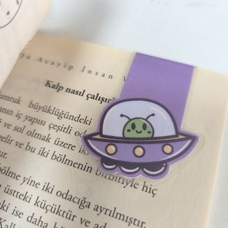 Sevimli uzaylı kitap ayracı
