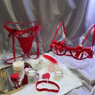 Red Ribbon Jartiyer Takım TN0023 