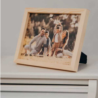 15x21 Natural Çerçeve Ayaklı Masa Üstü  