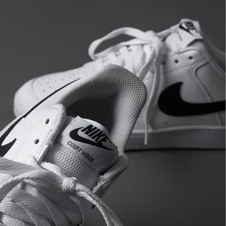 Nike Court Vision Lo Nn Beyaz Siyah Unisex Sneaker