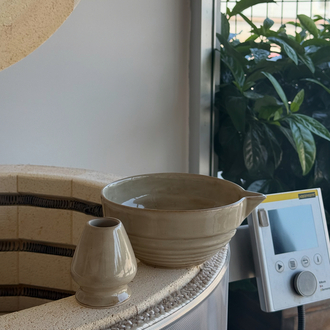 Stoneware Matcha Kasesi / Whisk Tutucu