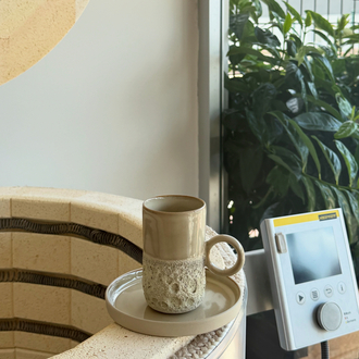 Stoneware Double Türk Kahvesi Fincanı