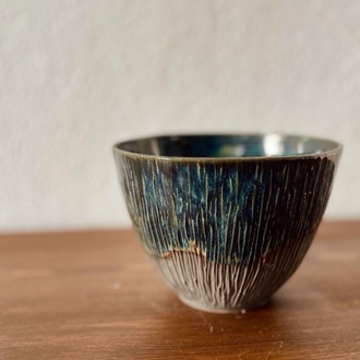 carved stoneware ramen kase