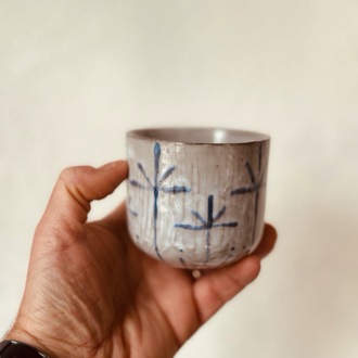 stoneware seramik floral II cup