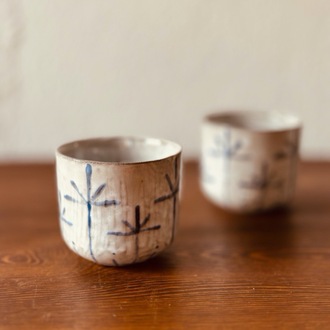 stoneware seramik floral II cup