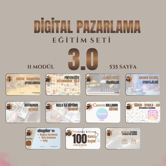 DİGİTAL PAZARLAMA EĞİTİM SETİ 3.0