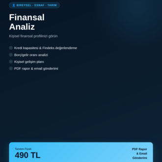 MüdürAI — Tarım Şahıs Finansal Analizi