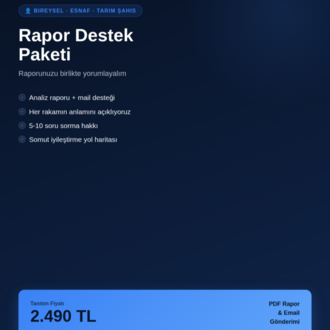 MüdürAI Bireysel/Esnaf/Tarım Destek
