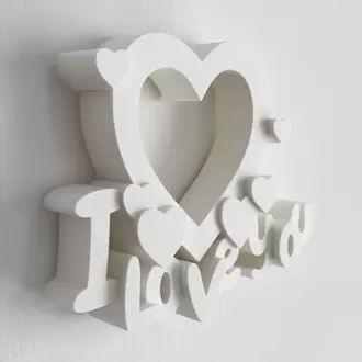 I Love You Çerçeve
