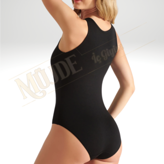 ELT2005 Elit Kadın Modal Elastan Geniş Askılı Body Siyah