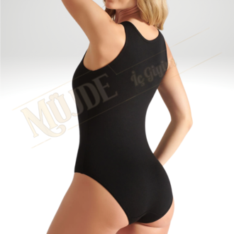 ELT2005 Elit Kadın Modal Elastan Geniş Askılı Body Siyah ( 3 ADET )