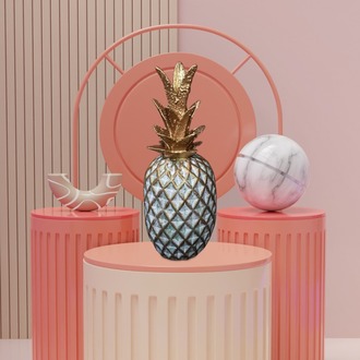 Dekoratif Ananas Obje