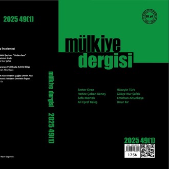 Mülkiye Dergisi  Cilt 49, Sayı 1 (2025)