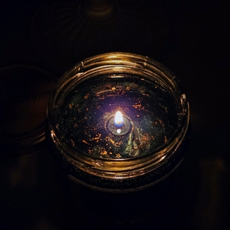 starry night candle
