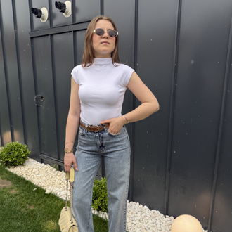 Beyaz Kolsuz Body