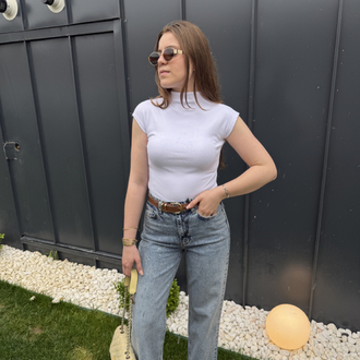 Beyaz Kolsuz Body
