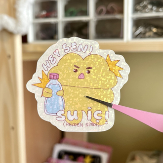 ‘Su iç! Hemen Şimdi!’ hologramlı sticker