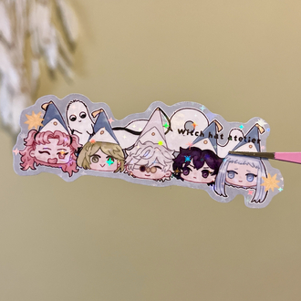 Witch Hat Atelier hologramlı sticker