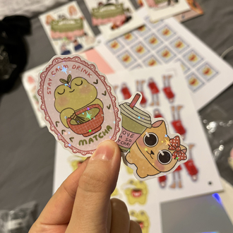 Sticker kulübü-Ekim Matcha koleksiyonu
