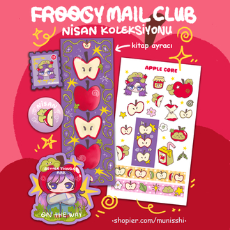 Nisan Ayı Sticker Kulübü Üyeliği l Whimsy Apples 