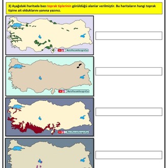 KPSS-AGS COĞRAFYA HARİTA ETKİNLİKLERİ (DOLDURMALI) PDF NOTU KİTAP OLARAK GELMEZ! 