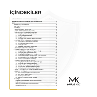 SAĞLIK SEKTÖRÜ DİJİTAL PAZARLAMA UYUM BELGESİ (2026)