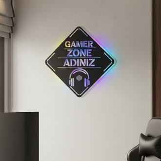 Kişiye Özel Gamer Zone Duvar Dekorasyonu 