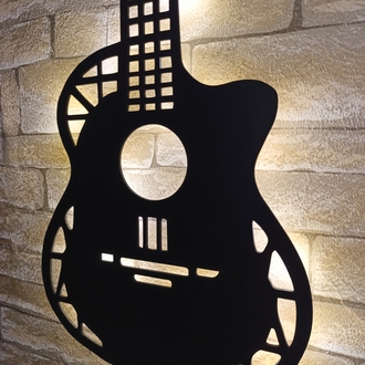 Işıklı Gitar Duvar Dekorasyonu -130