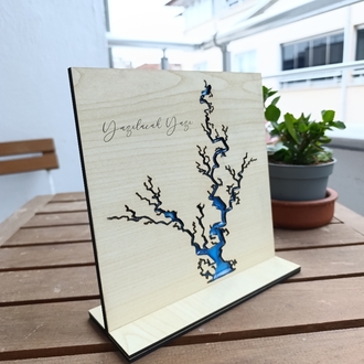 Kişiye Özel Epoxy Detaylı Masa Süsü