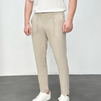 Her Kombine Uyan Krem Jogger Pantolon