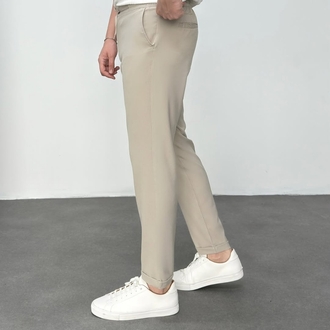 Her Kombine Uyan Krem Jogger Pantolon