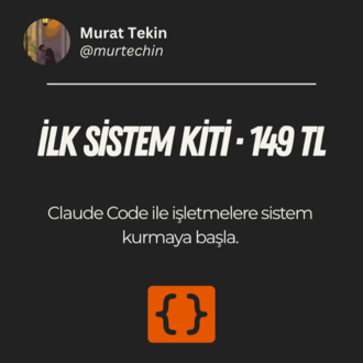 İlk Sistem Kiti – İşletmelere Sistem Kurmaya Başla (CLAUDE.md Şablonları + Prompt'lar)