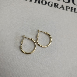 Gold Halka Küpe
