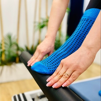 Fully M'gems Mavi Kaydırmaz Pilates Ve Yoga Çorabı