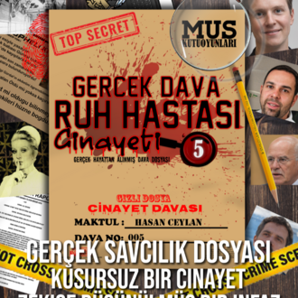 Ruh Hastası Davası Dedektif Oyunu Cinayet Çözme Katil Kim Suçlu Bulma Kutu Oyunu