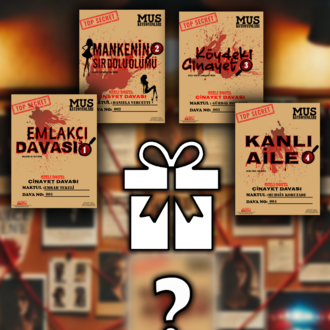 4 FARKLI DAVA TEK PAKET HEDİYELİ ÜRÜN KATİL KİM DEDEKTİF OYUNU