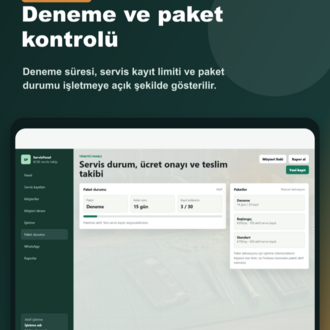 Teknik Servis Takip Sistemi