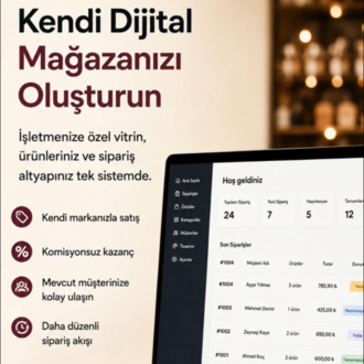 Vitrinkey Kendi Mağazan,Kendi Mobil Uygulaman...