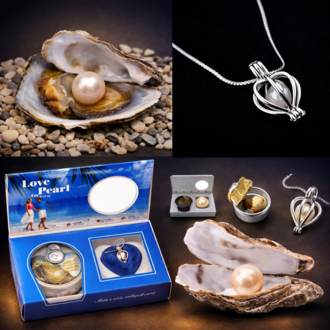 Love Pearl İstiridye İnci Kolye Seti