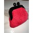 bohem çanta clutch - rafya ahşap kiss lock el çantası içi astarlı