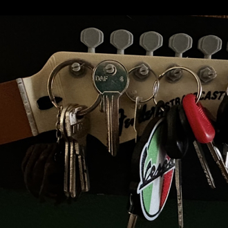 Gitar duvar anahtarlığı