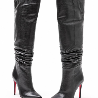Christian Louboutin Siyah Topuklu Çizme