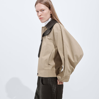 Bottega veneta jackets Cotton Blouson Brown 