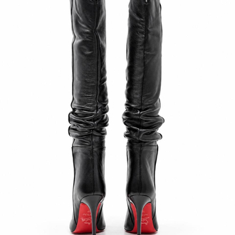 Christian Louboutin Siyah Topuklu Çizme