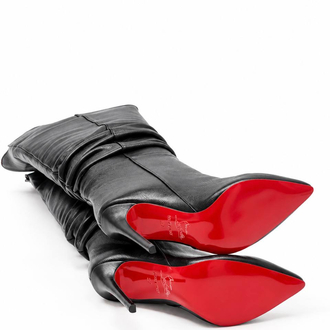 Christian Louboutin Siyah Topuklu Çizme