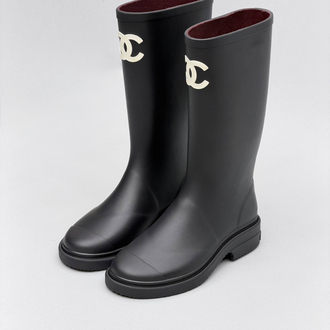 Chanel Rain Bot Black 